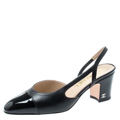 pointy chanel mid heel|chanel slingback sandals.